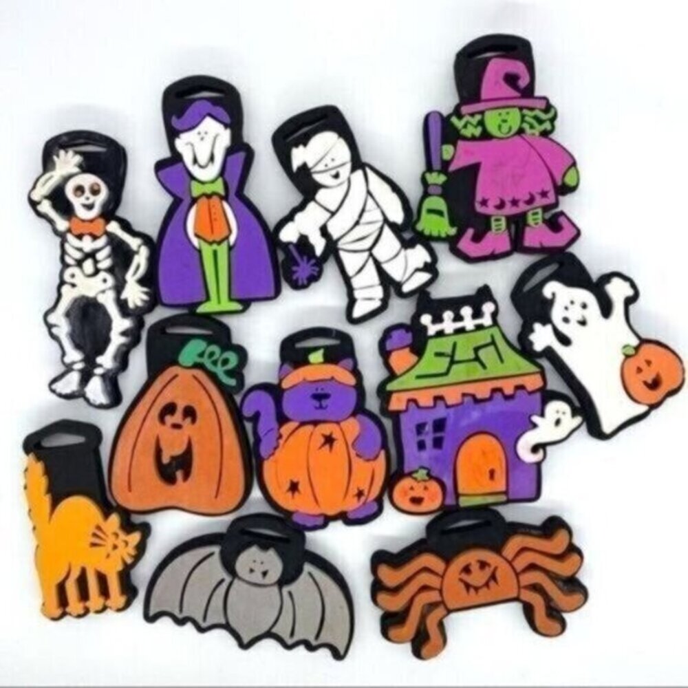 Vintage Jumbo Halloween Duncan Enterprises Chunky Stamps Lot